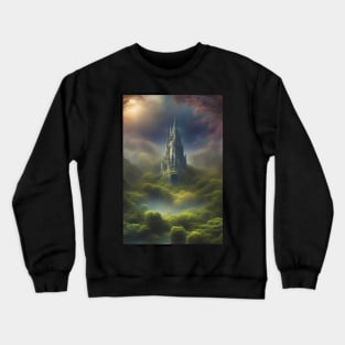 Abandoned Castle in the Midst of Forest Crewneck Sweatshirt